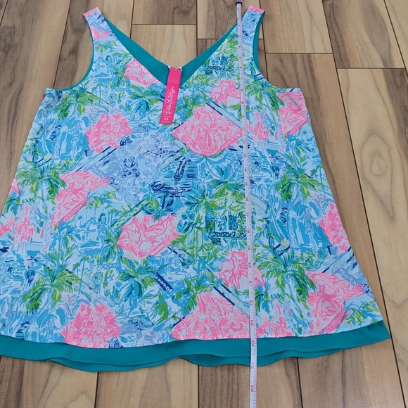 EUC! Lilly Pulitzer Lileeze Florin Reversible V Neck Top Bohemian Queen Size XS - Picture 5 of 12